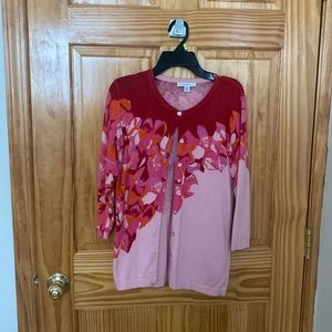 Isaac Mizrahi floral cardigan